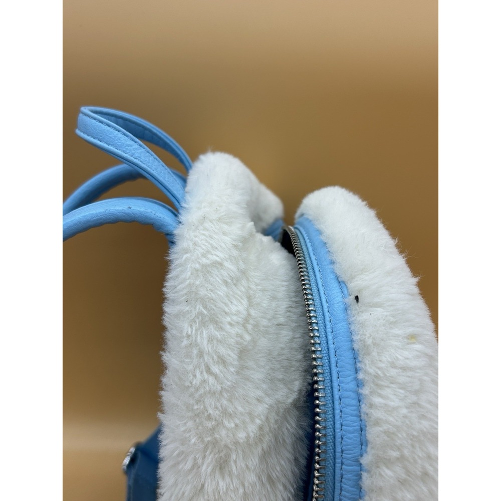 Disney Parks 2021 Loungefly Yeti Mini Backpack Plush Blue White Disney Bag - Picture 3 of 6